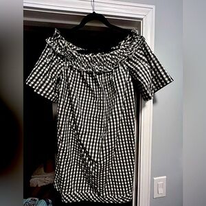 Vineyard Vines black & white gingham dress, ladies XL